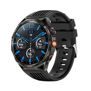 HT28 1.85 inch Silicone Strap IP68 Water-resistant Smart Watch, Support Sleep Monitoring(Black)