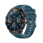 HT28 1.85 inch Silicone Strap IP68 Water-resistant Smart Watch, Support Sleep Monitoring(Blue)