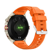 HT28 1.85 inch Silicone Strap IP68 Water-resistant Smart Watch, Support Sleep Monitoring(Orange)