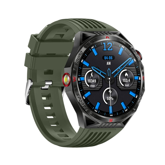 HT28 1.85 inch Silicone Strap IP68 Water-resistant Smart Watch, Support Sleep Monitoring(Green)
