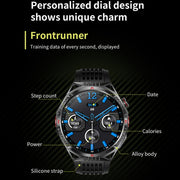 HT28 1.85 inch Silicone Strap IP68 Water-resistant Smart Watch, Support Sleep Monitoring(Green)