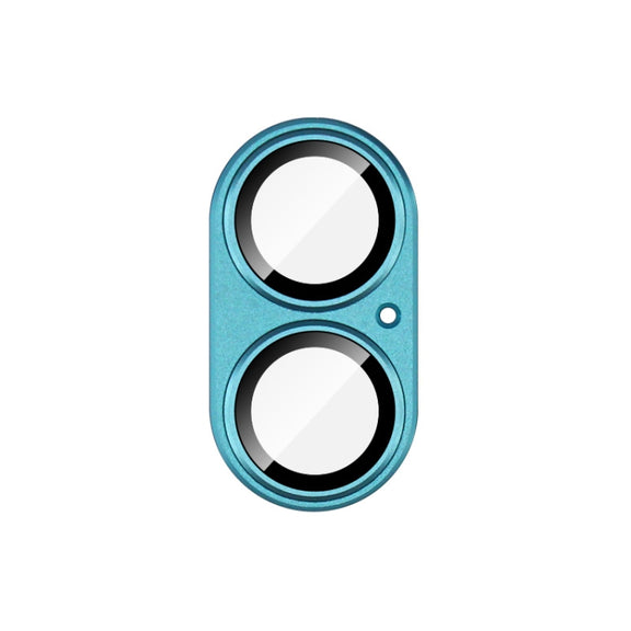 For iPhone 16 / 16 Plus IMAK Metal Armor Premium Camera Protector Film(Cyan)
