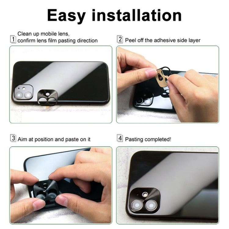 For iPhone 16 / 16 Plus IMAK Metal Armor Premium Camera Protector Film(Black)
