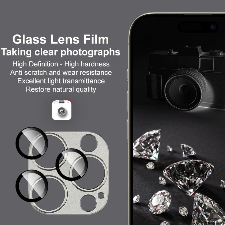 For iPhone 16 Pro / 16 Pro Max IMAK Metal Armor Premium Camera Protector Film(Black)