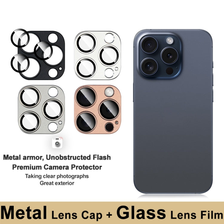 For iPhone 16 Pro / 16 Pro Max IMAK Metal Armor Premium Camera Protector Film(Silver)