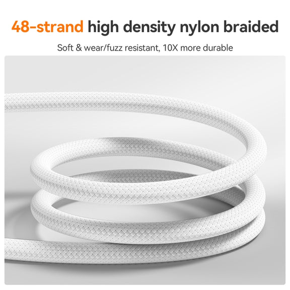JOYROOM S-A51 Cutting-Edge Series 3A Fast Charging Data Cable, USB-A to 8 Pin Cable, Length: 1.2m(Light Gray)