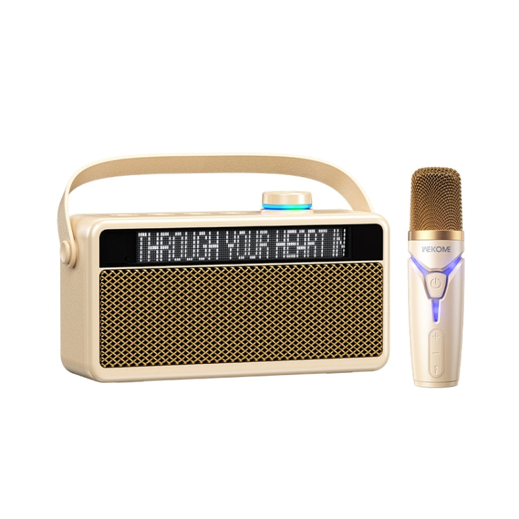 WK Beluga D17 Lyrics Bluetooth Speaker(Beige)