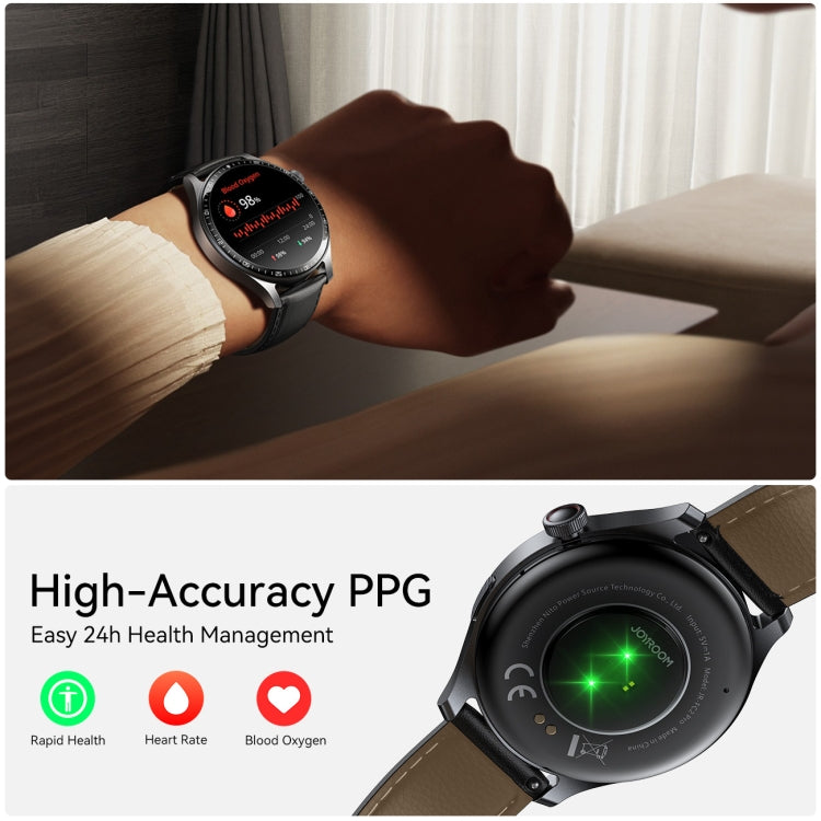JOYROOM JR-FC2 Pro Classic Series Smart Watch, 1.46 inch Screen, Support BT Call / Heart Rate / Blood Oxygen(Space Grey)