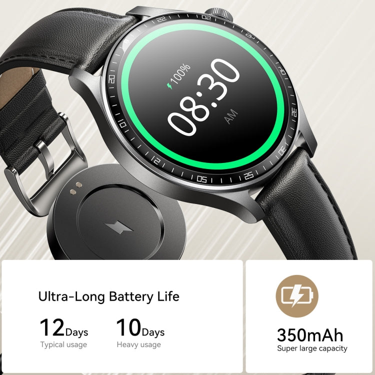 JOYROOM JR-FC2 Pro Classic Series Smart Watch, 1.46 inch Screen, Support BT Call / Heart Rate / Blood Oxygen(Space Grey)