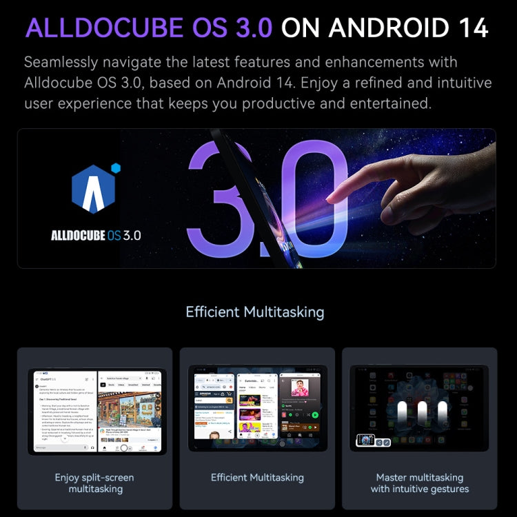 ALLDOCUBE iPlay 60 Mini Pro 4G LTE Tablet, 8GB+128GB, 8.4 inch Android 14 MTK Helio G99 Octa Core(Grey)