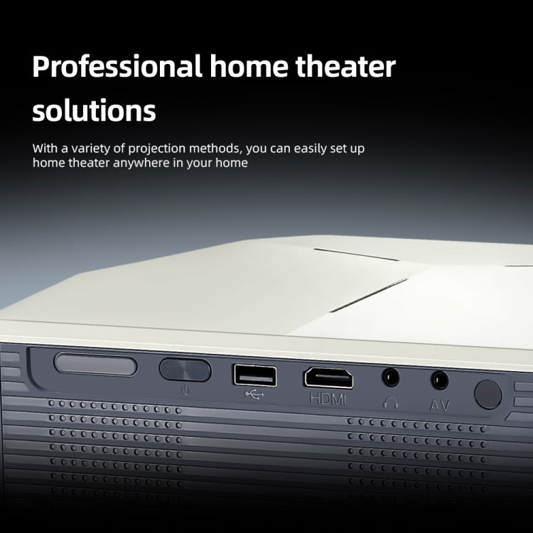 AUN A004 Pro 1920 x 1080P 9000Lumen Android 9.0 Portable LCD Projector, AU Plug(White)