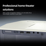 AUN A004 Pro 1920 x 1080P 9000Lumen Android 9.0 Portable LCD Projector, AU Plug(White)