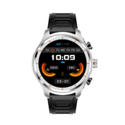LC19 1.53 inch 2 in 1 Bluetooth Earphone IP67 Water-resistant Smart Watch, Support Sleep Monitoring(Black Silver)