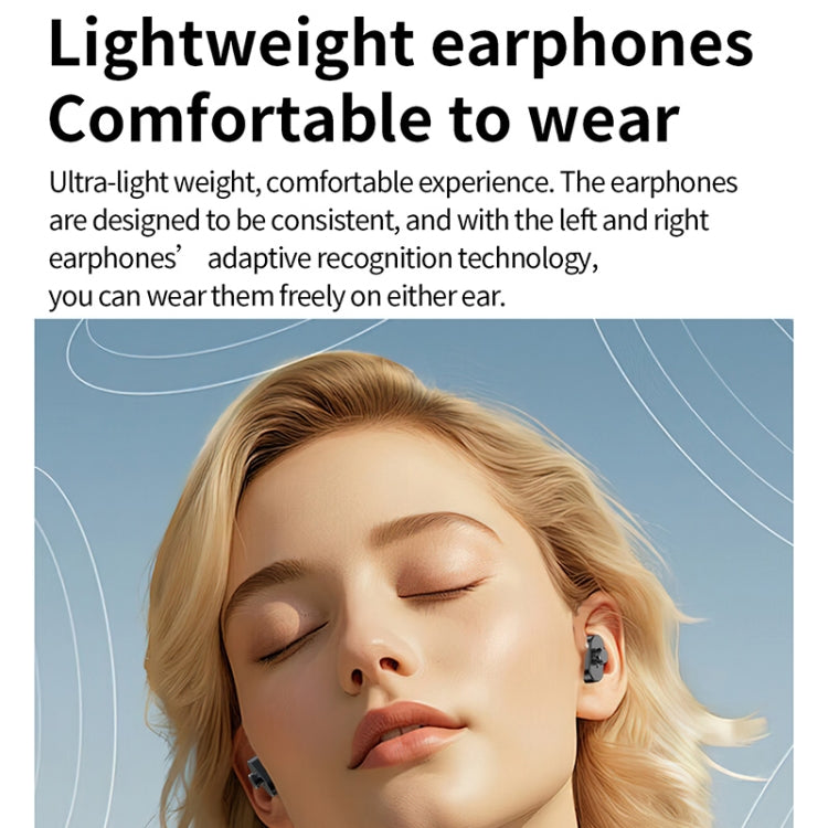 LC19 1.53 inch 2 in 1 Bluetooth Earphone IP67 Water-resistant Smart Watch, Support Sleep Monitoring(Black Silver)