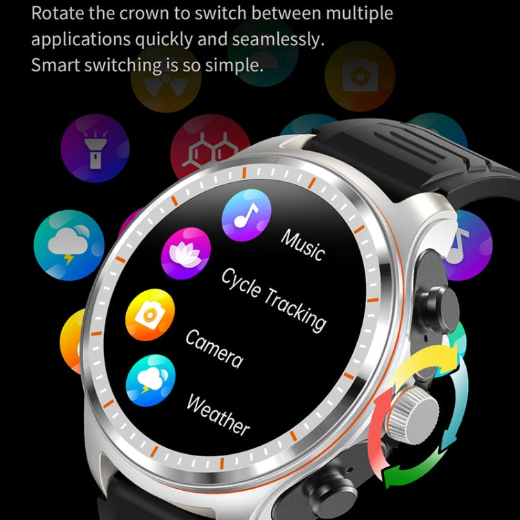 LC19 1.53 inch 2 in 1 Bluetooth Earphone IP67 Water-resistant Smart Watch, Support Sleep Monitoring(Black Silver)