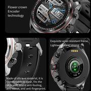 LC19 1.53 inch 2 in 1 Bluetooth Earphone IP67 Water-resistant Smart Watch, Support Sleep Monitoring(Black)