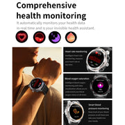 LC19 1.53 inch 2 in 1 Bluetooth Earphone IP67 Water-resistant Smart Watch, Support Sleep Monitoring(Black)