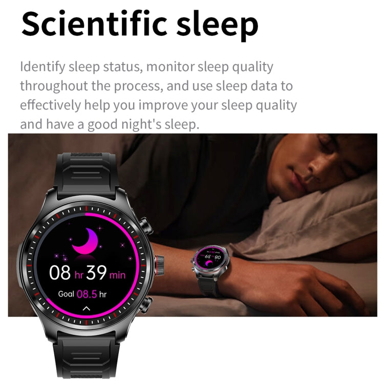 LC19 1.53 inch 2 in 1 Bluetooth Earphone IP67 Water-resistant Smart Watch, Support Sleep Monitoring(Black)