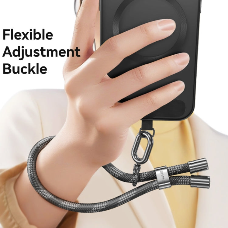 USAMS ZB317 Anti-lost Adjustable Phone Wrist Rope(Black)