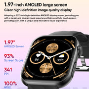MT500 1.97 inch IP67 Water-resistant Smart Watch, Support Electrocardiogram / Temperature Measurement(Black)