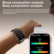 MT500 1.97 inch IP67 Water-resistant Smart Watch, Support Electrocardiogram / Temperature Measurement(Black)