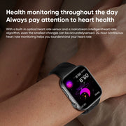 MT500 1.97 inch IP67 Water-resistant Smart Watch, Support Electrocardiogram / Temperature Measurement(Black)