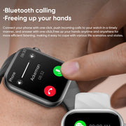 MT500 1.97 inch IP67 Water-resistant Smart Watch, Support Electrocardiogram / Temperature Measurement(White)