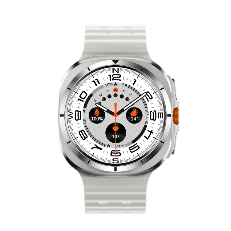 W7 1.43 inch IP68 Water-resistant Smart Watch, Support Sedentary Reminder / Sleep Monitoring(White)
