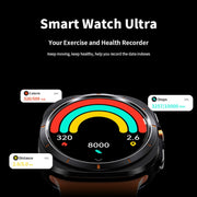 W7 1.43 inch IP68 Water-resistant Smart Watch, Support Sedentary Reminder / Sleep Monitoring(Black)