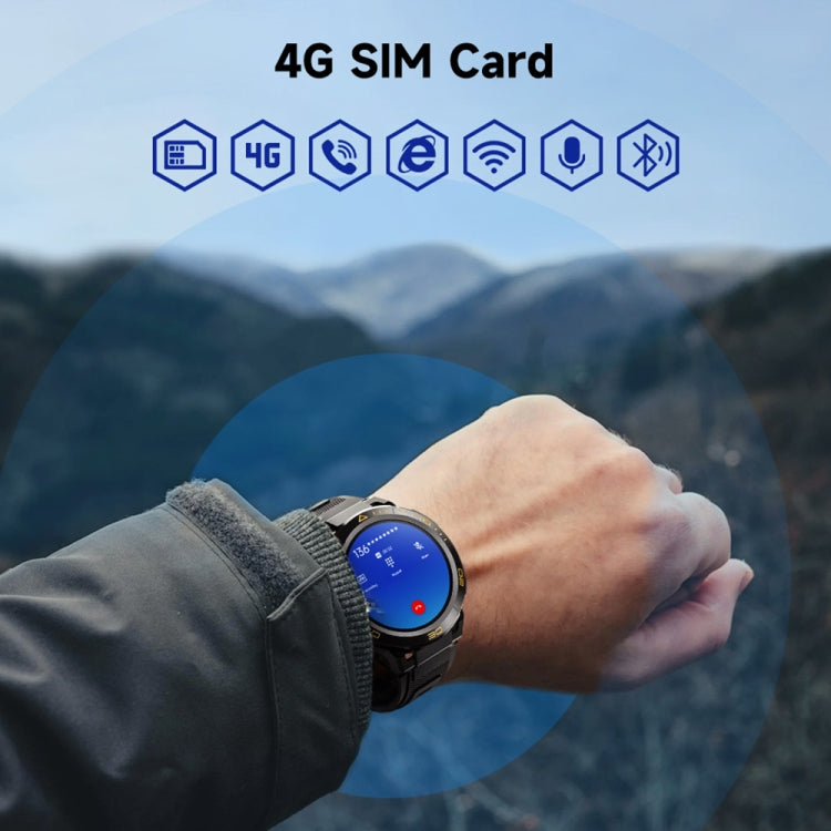 LEMFO Z1 1.43 inch AMOLED Screen Smart Watch, 4G Network Android 8.1, 4GB+64GB, Eurasian Version(Black)