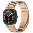 For Samsung Galaxy Watch Ultra 47mm Three Beads Stainless Steel Watch Band(Rose Gold) - free shipping - PMC TechLife - Order now!