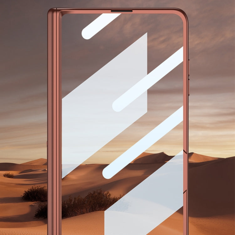 For Honor Magic V3 GKK Integrated Magnetic Folding Hinge All-inclusive Phone Case(Sand Gold)