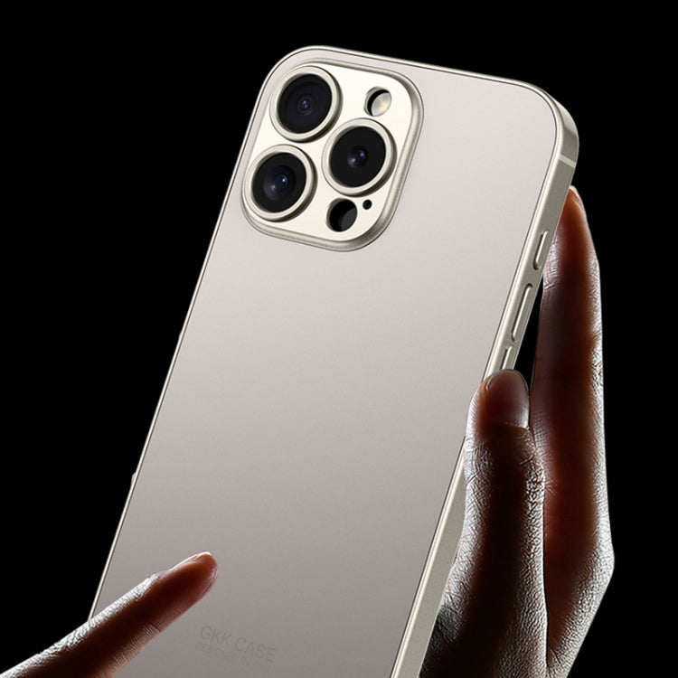 For iPhone 16 Pro Max GKK AG Craft Skin Feel Full Coverage Phone Case(Black)