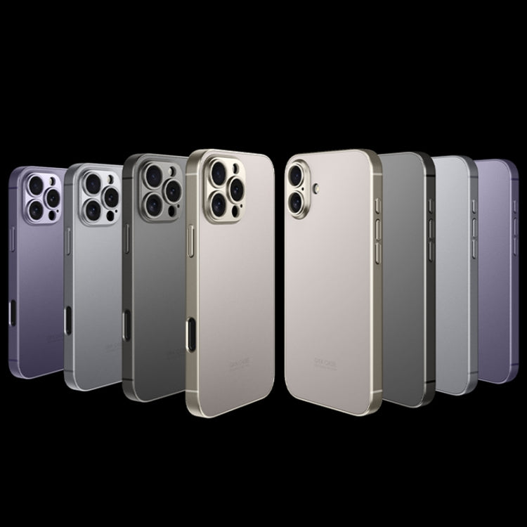 For iPhone 16 GKK AG Craft Skin Feel Full Coverage Phone Case(Black)
