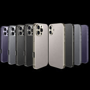 For iPhone 16 Plus GKK Metal Paint Skin Feel Leather Full Coverage Phone Case(Black)