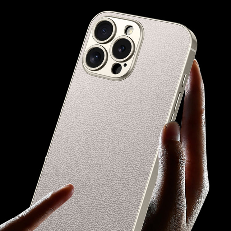 For iPhone 16 Plus GKK Metal Paint Skin Feel Leather Full Coverage Phone Case(Black)