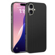 For iPhone 16 GKK Metal Paint Skin Feel Leather Full Coverage Phone Case(Carbon Fibre) - iPhone 16 Cases by GKK | Online Shopping South Africa | PMC TechLife | Buy Now Pay Later Mobicred