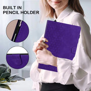 For Lenovo Tab M11 / Xiaoxin Pad 2024 Honeycomb Embossed Leather Smart Tablet Case(Purple)