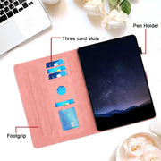 For Lenovo Tab M11 / Xiaoxin Pad 2024 Honeycomb Embossed Leather Smart Tablet Case(Pink)