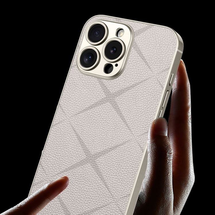 For iPhone 16 Pro GKK Asterism Metal Paint Skin Feel Leather Full Coverage Phone Case(Black)