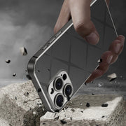 For iPhone 16 Pro GKK Asterism Metal Paint Skin Feel Leather Full Coverage Phone Case(Black)