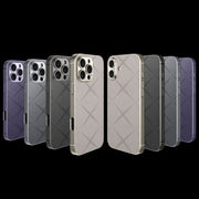For iPhone 16 GKK Asterism Metal Paint Skin Feel Leather Full Coverage Phone Case(Titanium Grey)