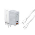 LDNIO A2620C PD3.0 65W USB Power Adapter Travel Charger with Type-C to Type-C Cable, US Plug - USB Charger by LDNIO | Online Shopping South Africa | PMC TechLife | Buy Now Pay Later Mobicred