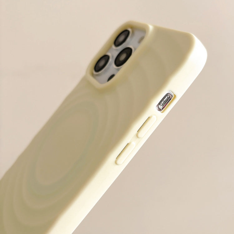For iPhone 16 Frosted Wave Texture MagSafe Magnetic TPU Phone Case(Blue)