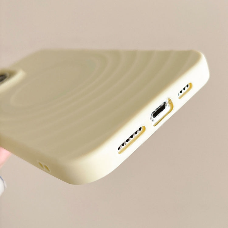 For iPhone 16 Pro Max Frosted Wave Texture MagSafe Magnetic TPU Phone Case(White)