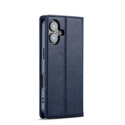 For iPhone 16 Plus LC.IMEEKE RFID Anti-theft Leather Phone Case(Blue)