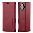 For iPhone 16 Plus LC.IMEEKE RFID Anti-theft Leather Phone Case(Red) - iPhone 16 Plus Cases by LC.IMEEKE | Online Shopping South Africa | PMC TechLife | Buy Now Pay Later Mobicred
