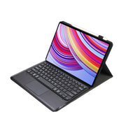 For Xiaomi Redmi Pad Pro 12.1 A0N11-A Detachable Bluetooth Keyboard TPU Lambskin Leather Tablet Case with Touchpad(Black)