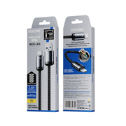 WK WDC-32i Raython Gen2 1m 2.4A USB to 8 Pin Fast Charging Data Cable(Black)