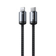 WK WDC-33 Raython Gen2 1m PD35W Type-C to 8 Pin Fast Charging Data Cable(Black) - 2 in 1 Cable by WK | Online Shopping South Africa | PMC TechLife | Buy Now Pay Later Mobicred
